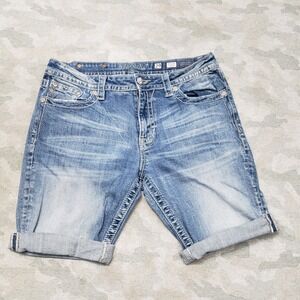 Miss Me Blue Jean Shorts